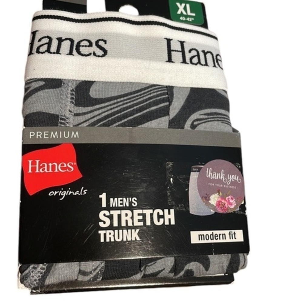 Hanes modern fit stretch truck boxer lower rise wicking underwear, new size XL